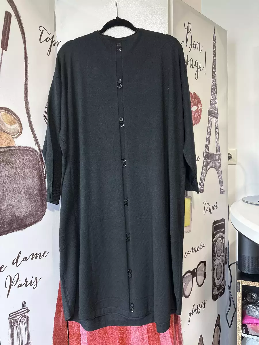 Robe en laine noir belle taille