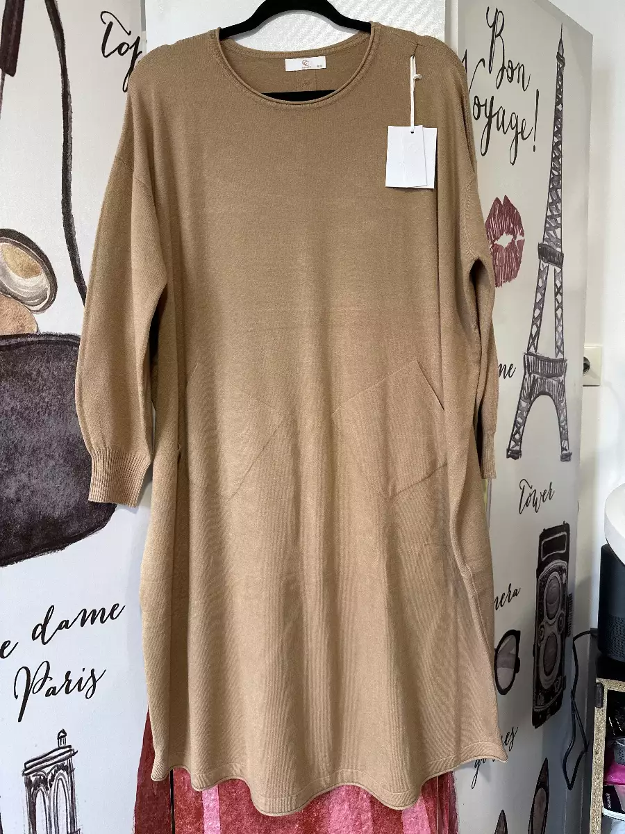 Robe en laine  camel