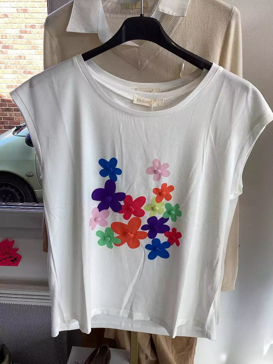 T-shirt fleuris