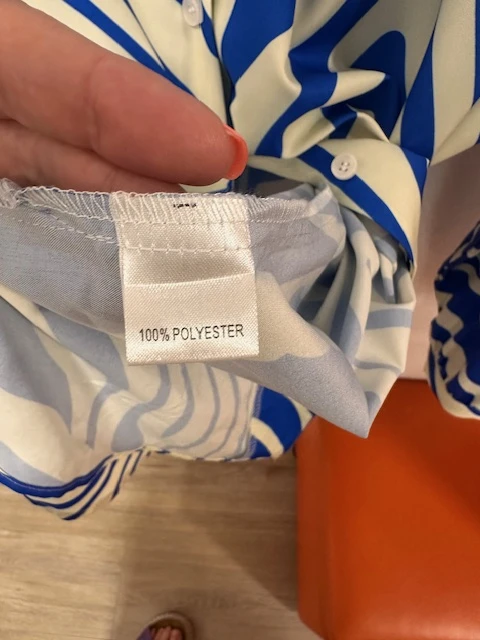 Chemisier vagues bleu Klein